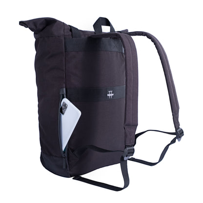 Black - Back - Shugon Budapest Laptop Backpack