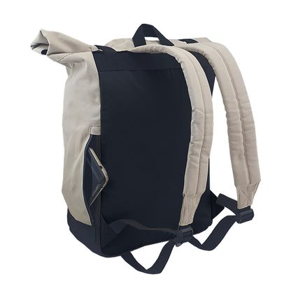 Sand-Black - Back - Shugon Budapest Laptop Backpack