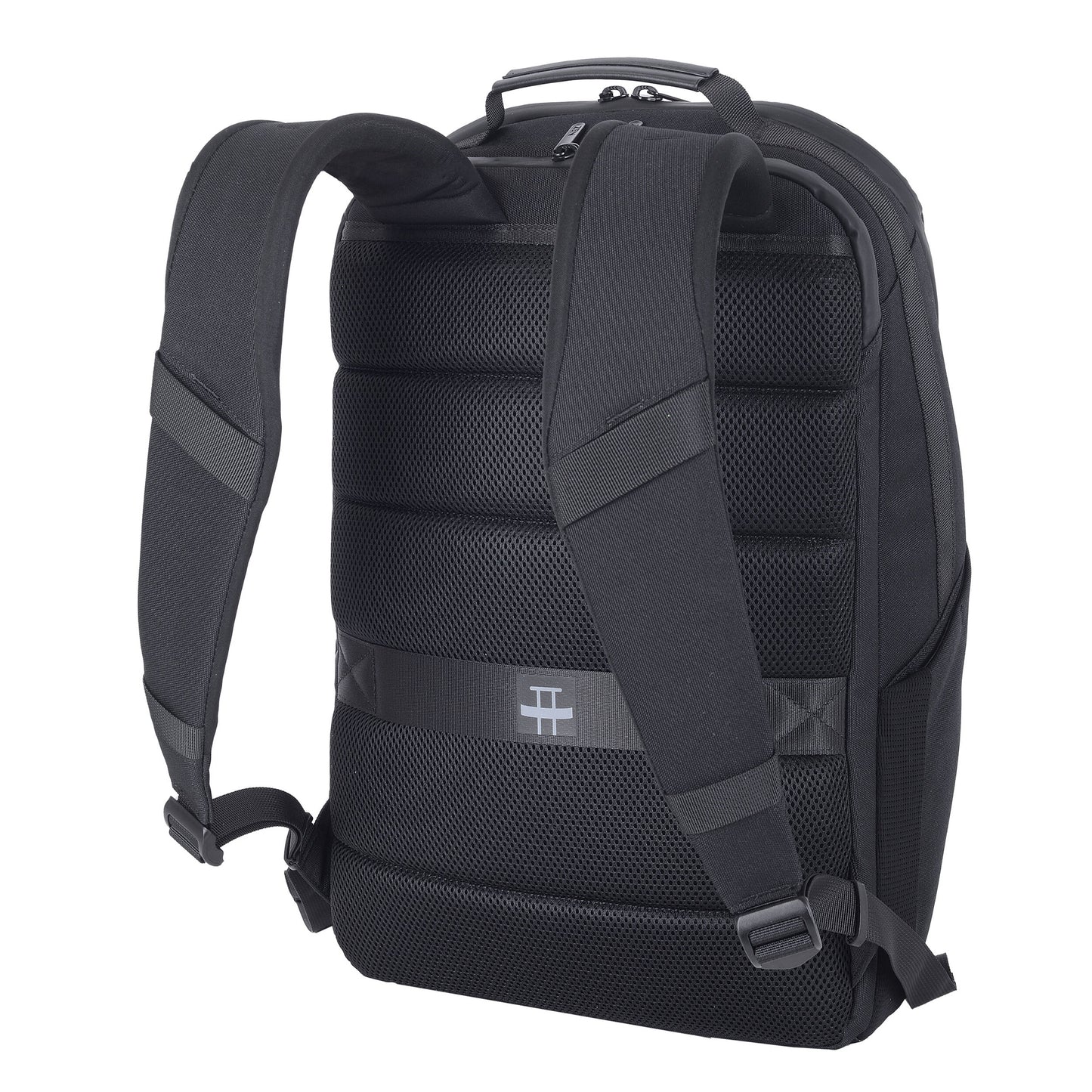 Black - Back - Shugon Kassel Executive Laptop Backpack