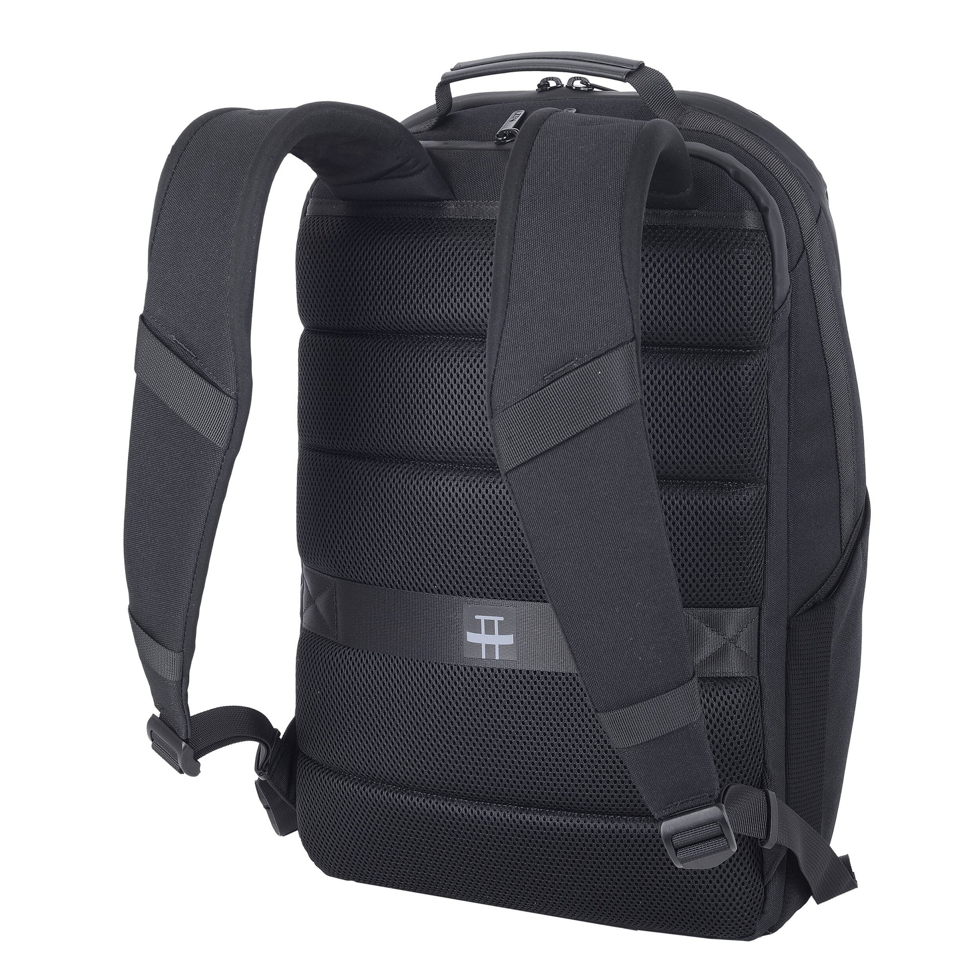 Black - Back - Shugon Kassel Executive Laptop Backpack