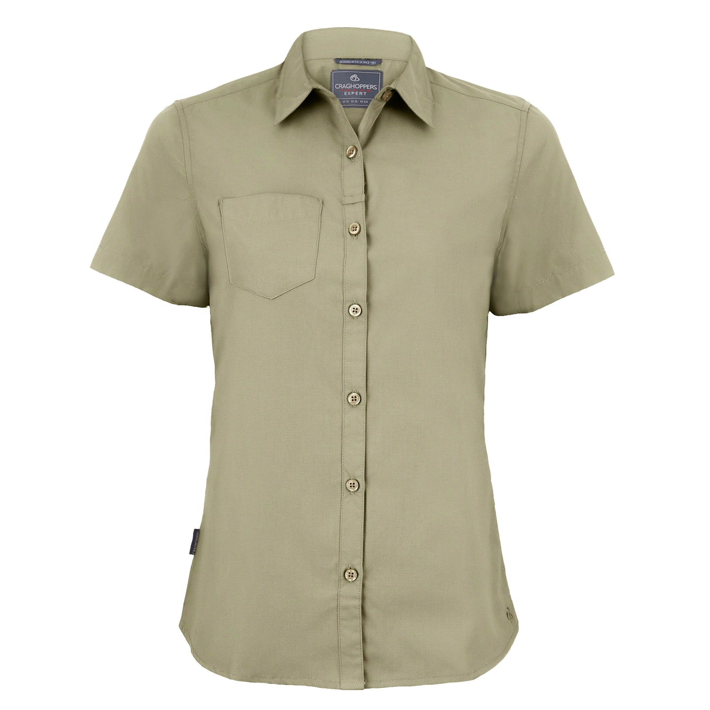 Pebble - Front - Craghoppers Womens-Ladies Kiwi Short-Sleeved Shirt