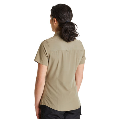 Pebble - Back - Craghoppers Womens-Ladies Kiwi Short-Sleeved Shirt