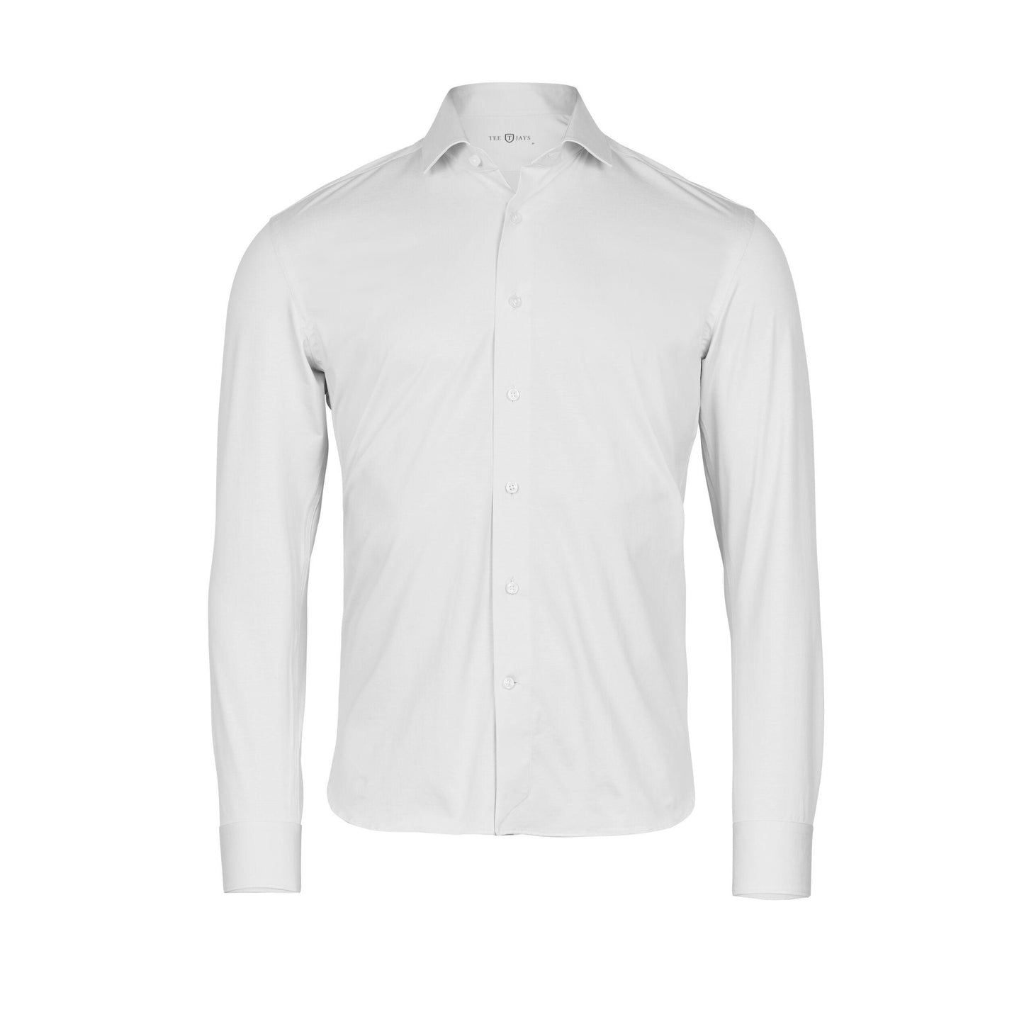 White - Front - Tee Jays Mens Stretch Active Shirt