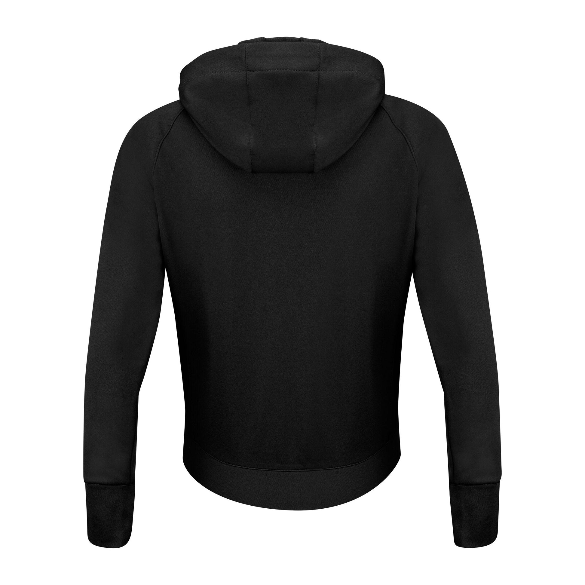 Black - Side - James Harvest Womens-Ladies Keyport Hooded Hybrid Jacket