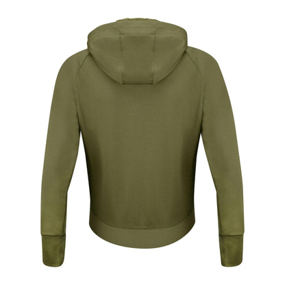 Moss Green - Side - James Harvest Womens-Ladies Keyport Hooded Hybrid Jacket