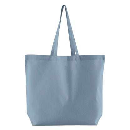 Dusty Blue - Front - Westford Mill InCo Bag For Life Organic Cotton Maxi Tote Bag