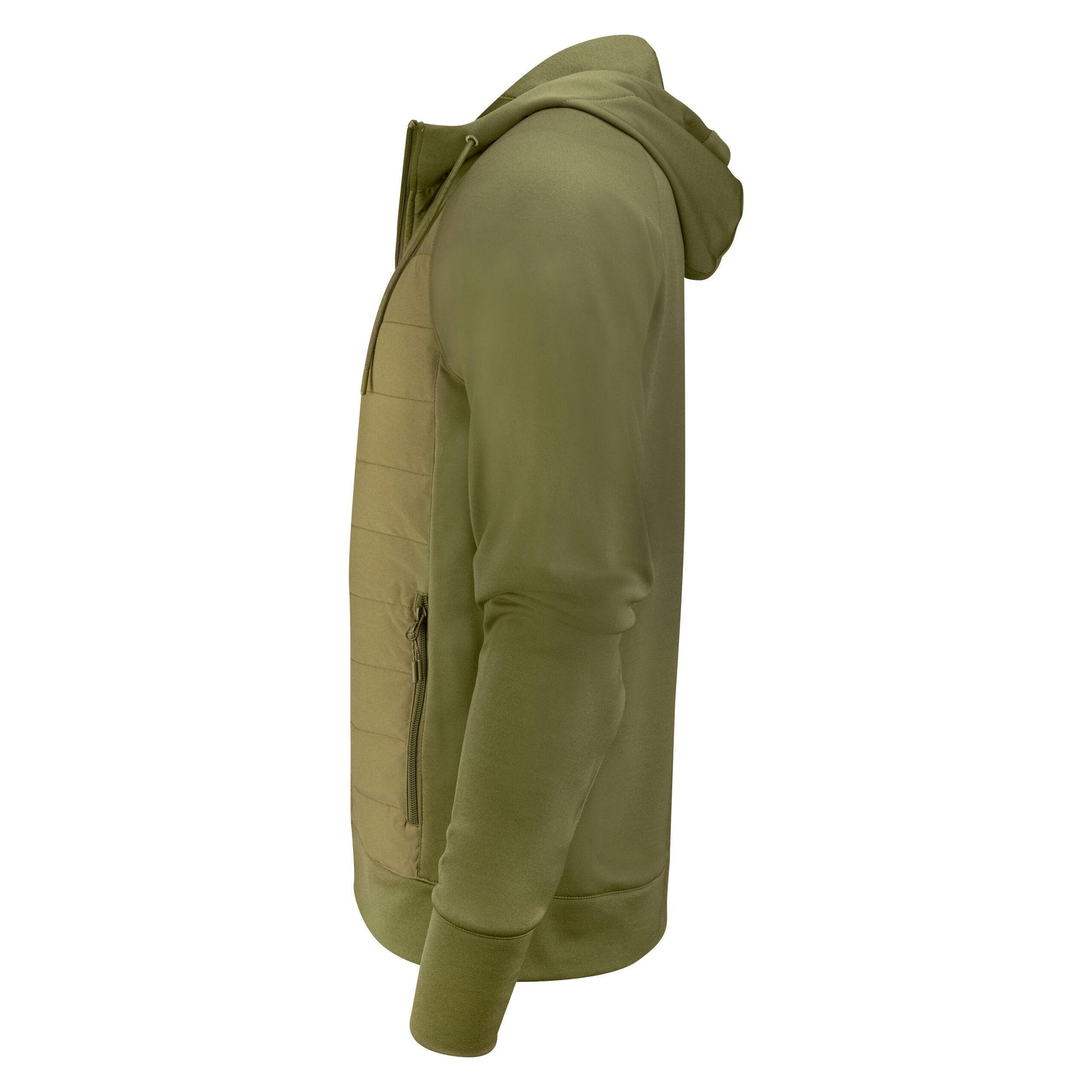 Moss Green - Lifestyle - James Harvest Mens Keyport Hooded Hybrid Jacket