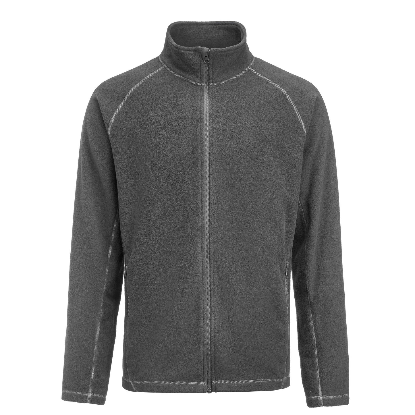 Steel Grey - Back - James Harvest Mens Zion Fleece Jacket