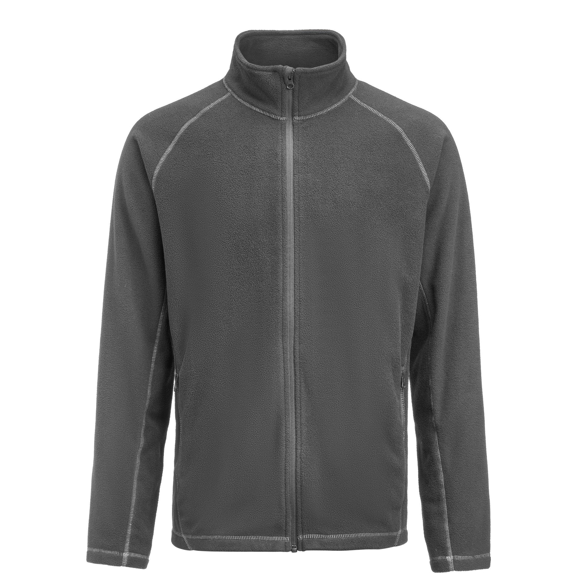 Steel Grey - Back - James Harvest Mens Zion Fleece Jacket