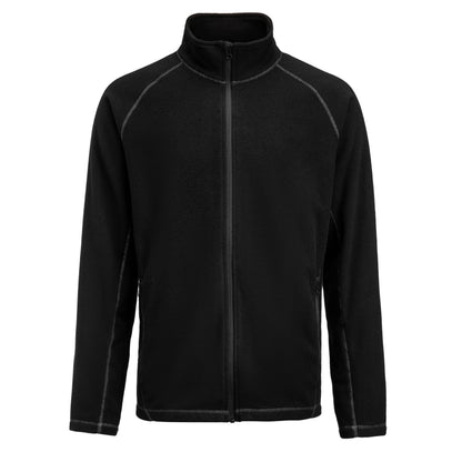 Black - Back - James Harvest Mens Zion Fleece Jacket