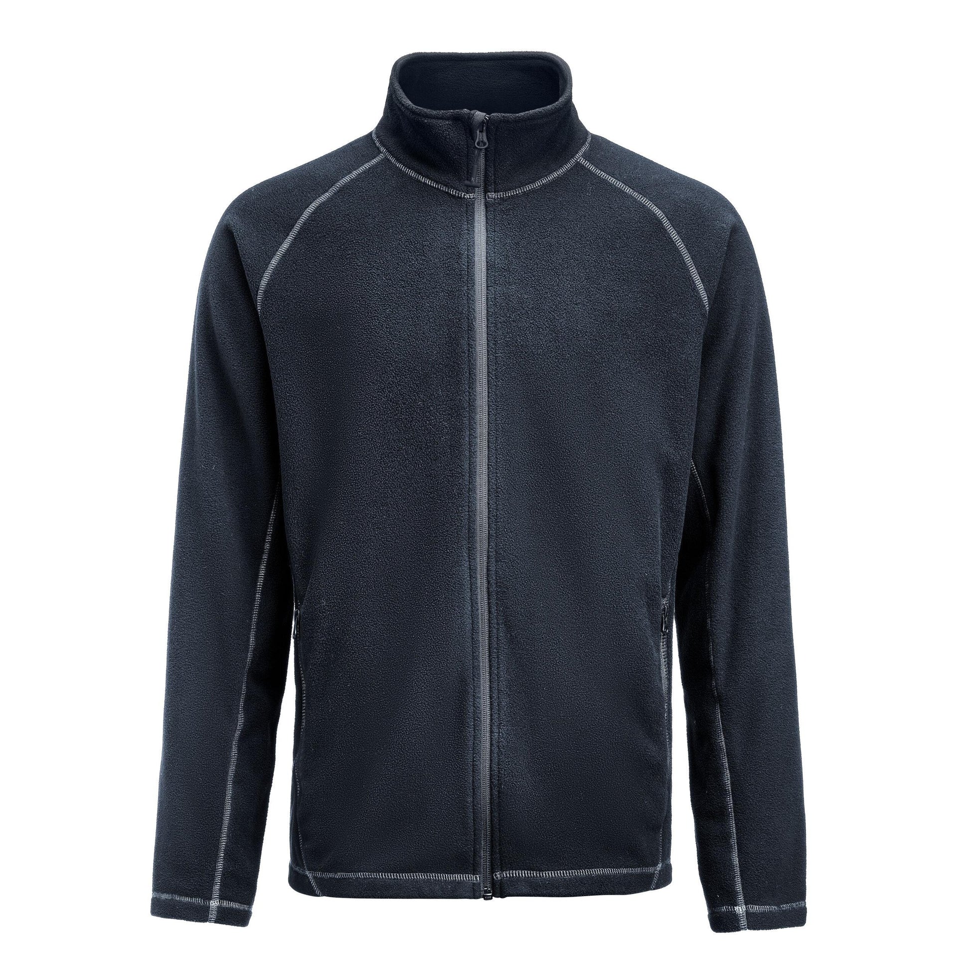 Navy - Back - James Harvest Mens Zion Fleece Jacket