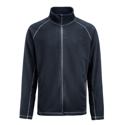 Navy - Back - James Harvest Mens Zion Fleece Jacket
