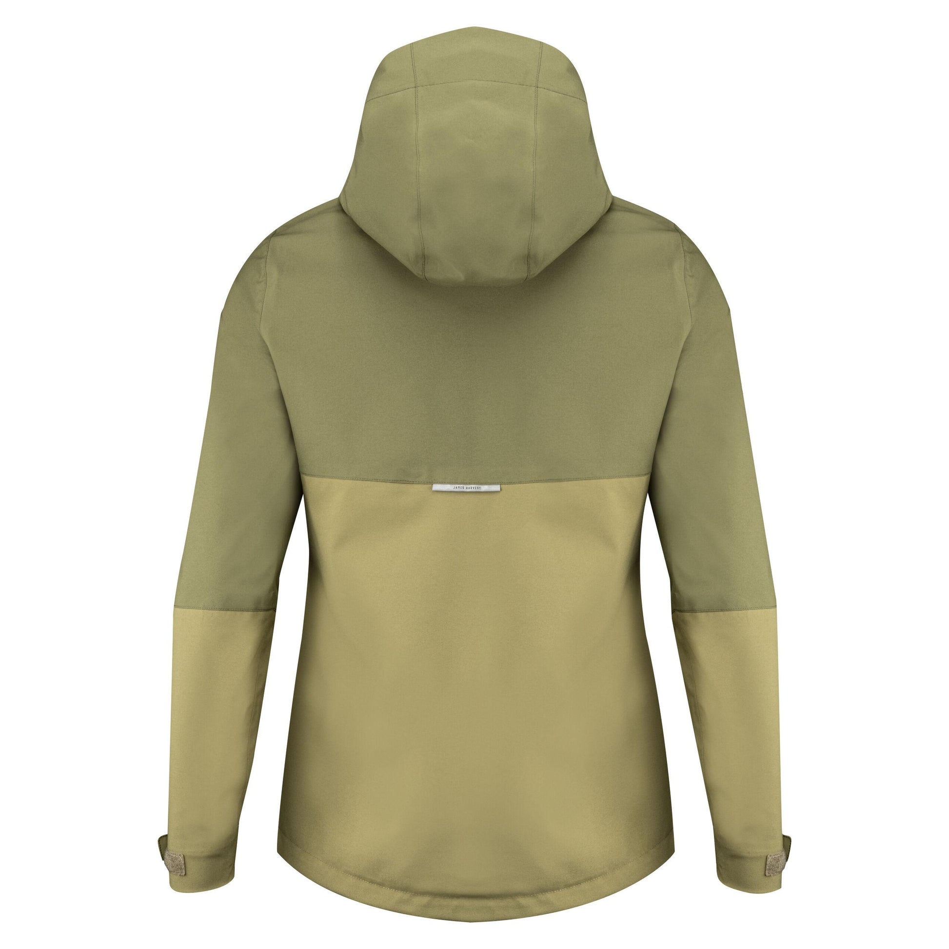 Moss Green - Pack Shot - James Harvest Womens-Ladies Northville Two Tone Shell Jacket