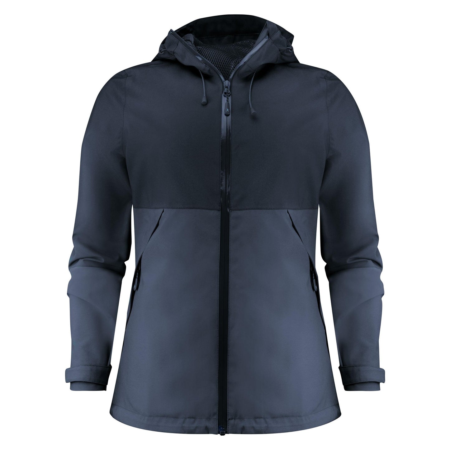 Navy - Back - James Harvest Womens-Ladies Northville Two Tone Shell Jacket