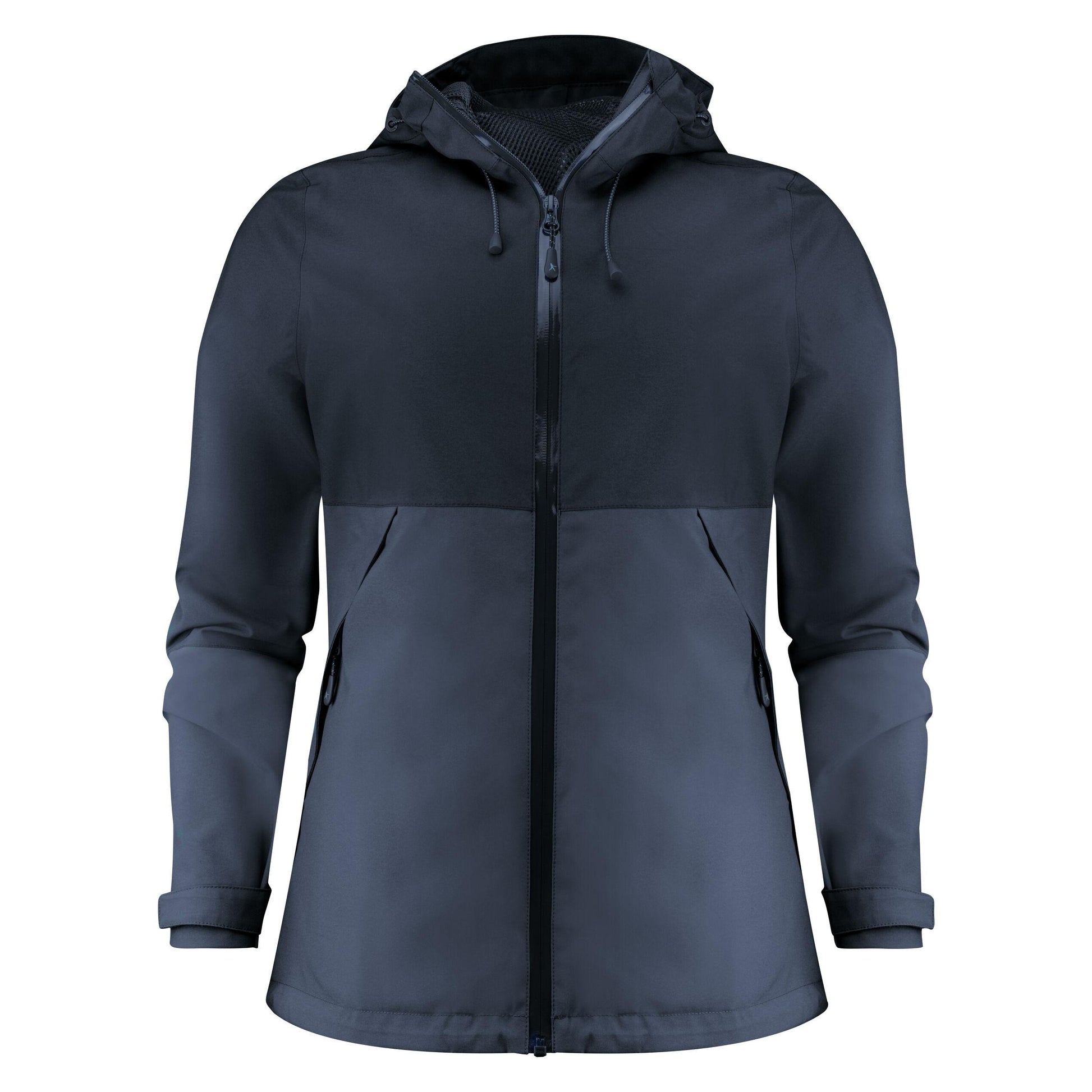 Navy - Back - James Harvest Womens-Ladies Northville Two Tone Shell Jacket