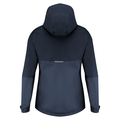 Navy - Pack Shot - James Harvest Womens-Ladies Northville Two Tone Shell Jacket