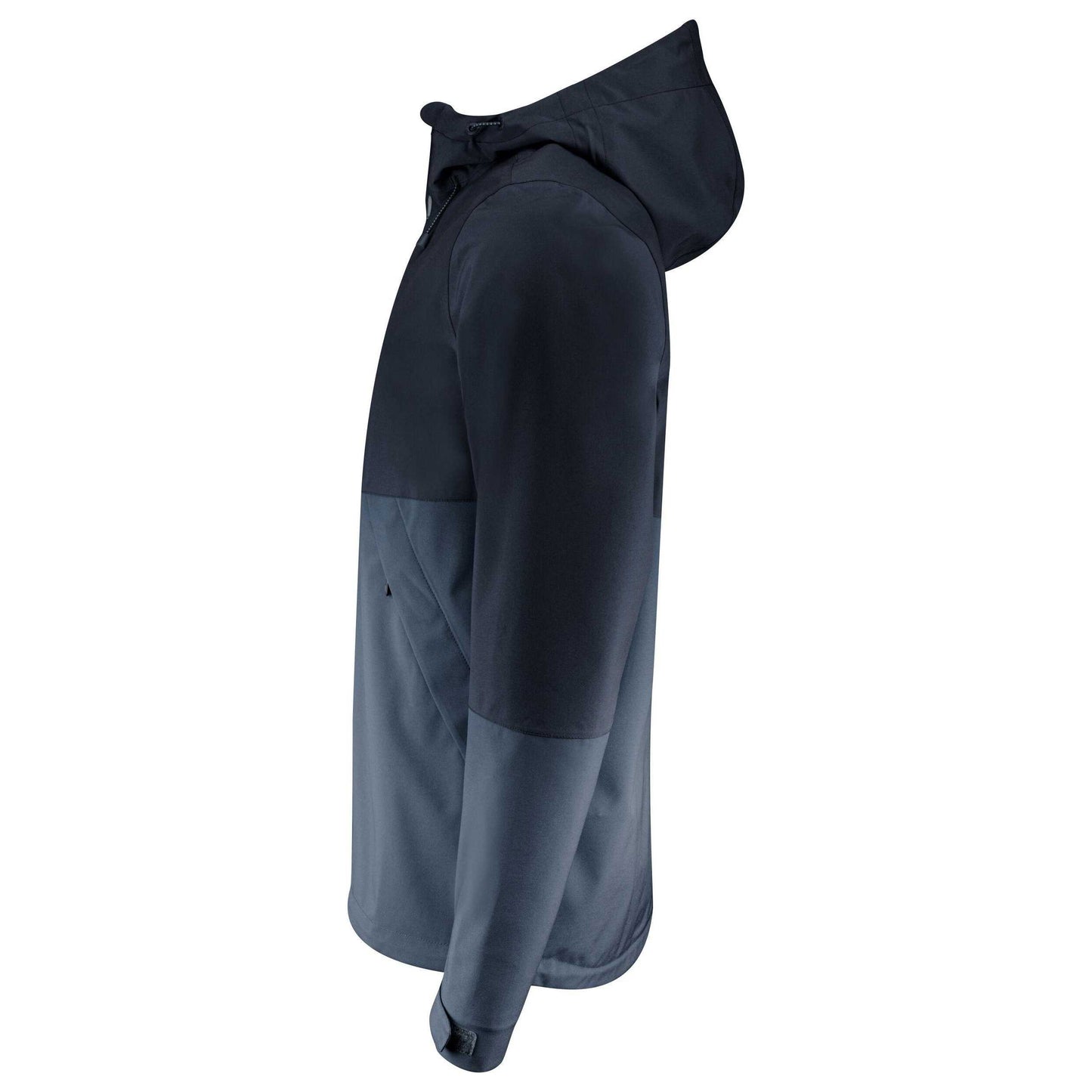 Navy - Side - James Harvest Mens Northville Two Tone Shell Jacket