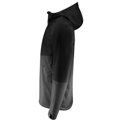Black - Side - James Harvest Mens Northville Two Tone Shell Jacket