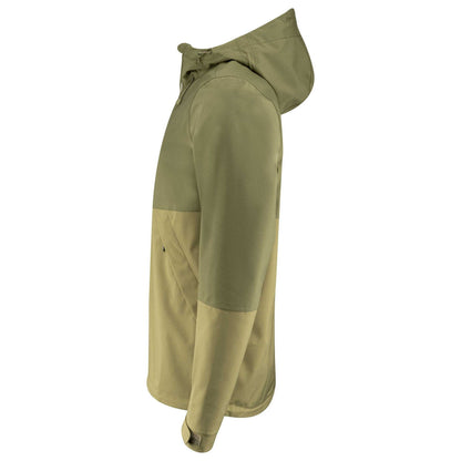 Moss Green - Side - James Harvest Mens Northville Two Tone Shell Jacket