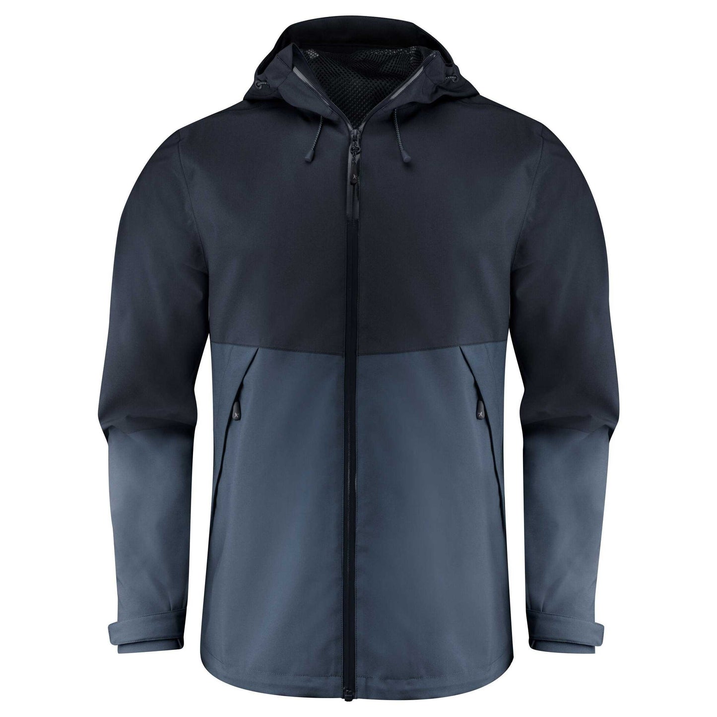 Navy - Front - James Harvest Mens Northville Two Tone Shell Jacket