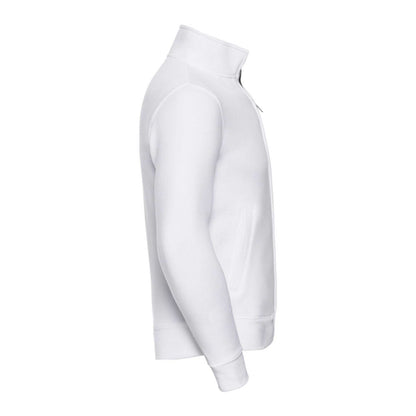 White - Side - Russell Mens Authentic Sweat Jacket