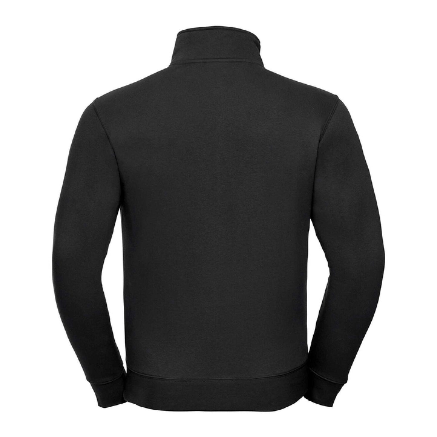 Black - Back - Russell Mens Authentic Sweat Jacket