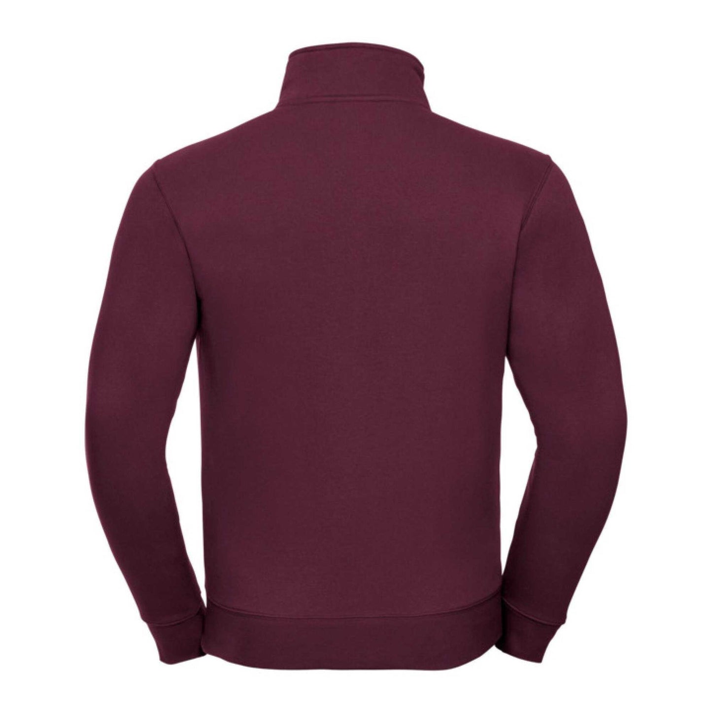 Burgundy - Back - Russell Mens Authentic Sweat Jacket