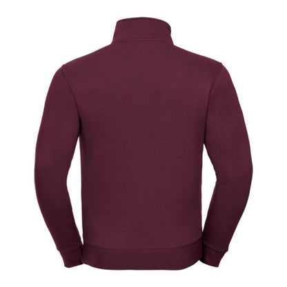 Burgundy - Back - Russell Mens Authentic Sweat Jacket