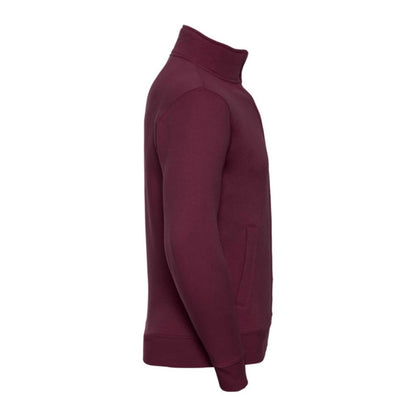 Burgundy - Side - Russell Mens Authentic Sweat Jacket