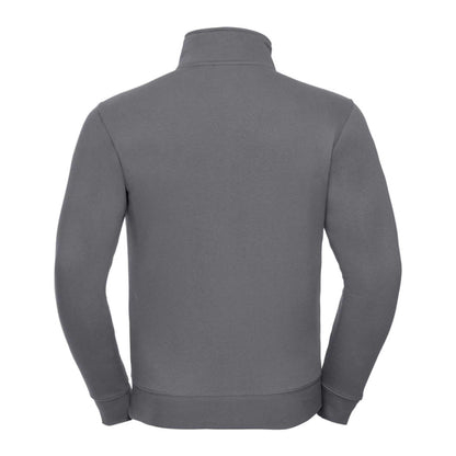 Convoy Grey - Back - Russell Mens Authentic Sweat Jacket
