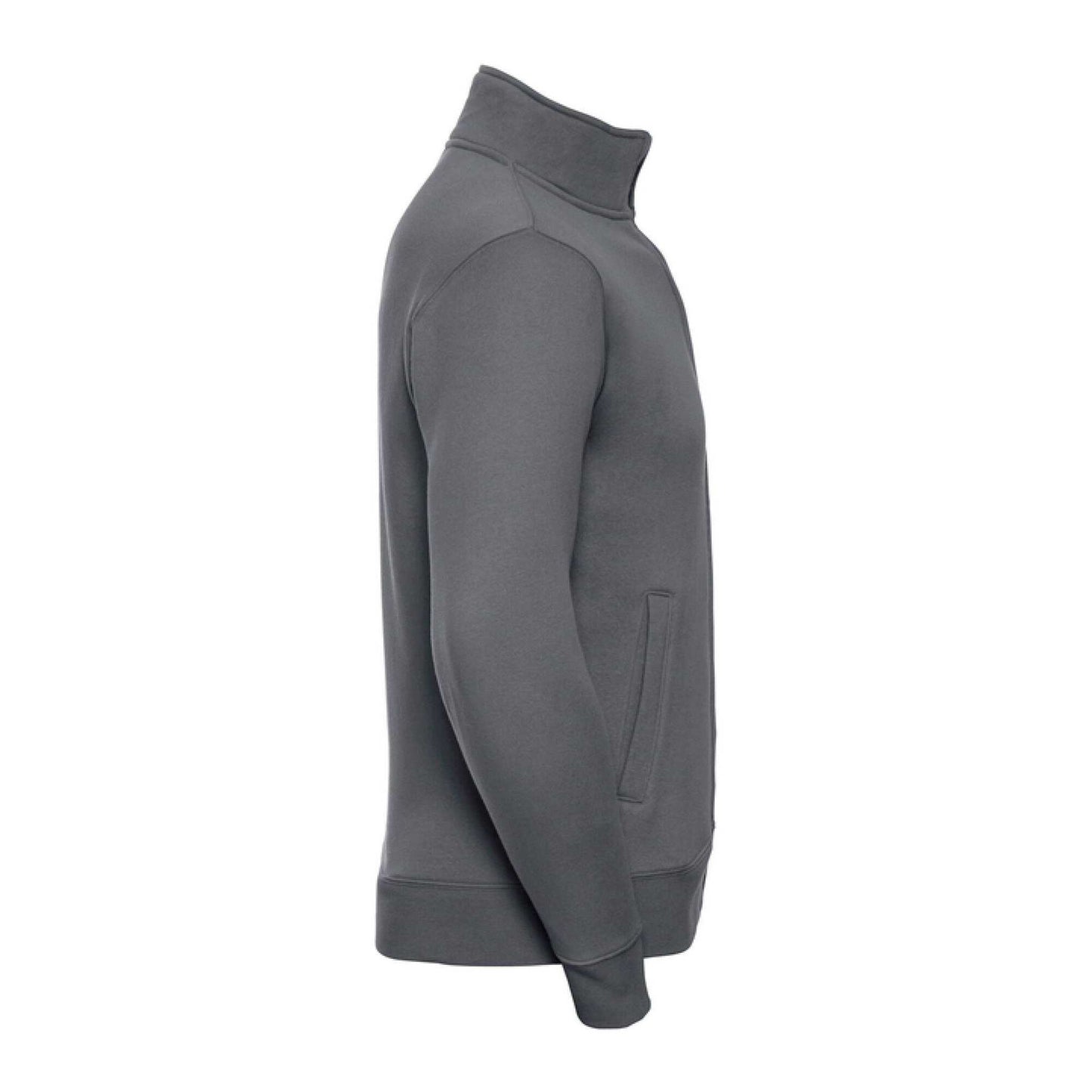 Convoy Grey - Side - Russell Mens Authentic Sweat Jacket