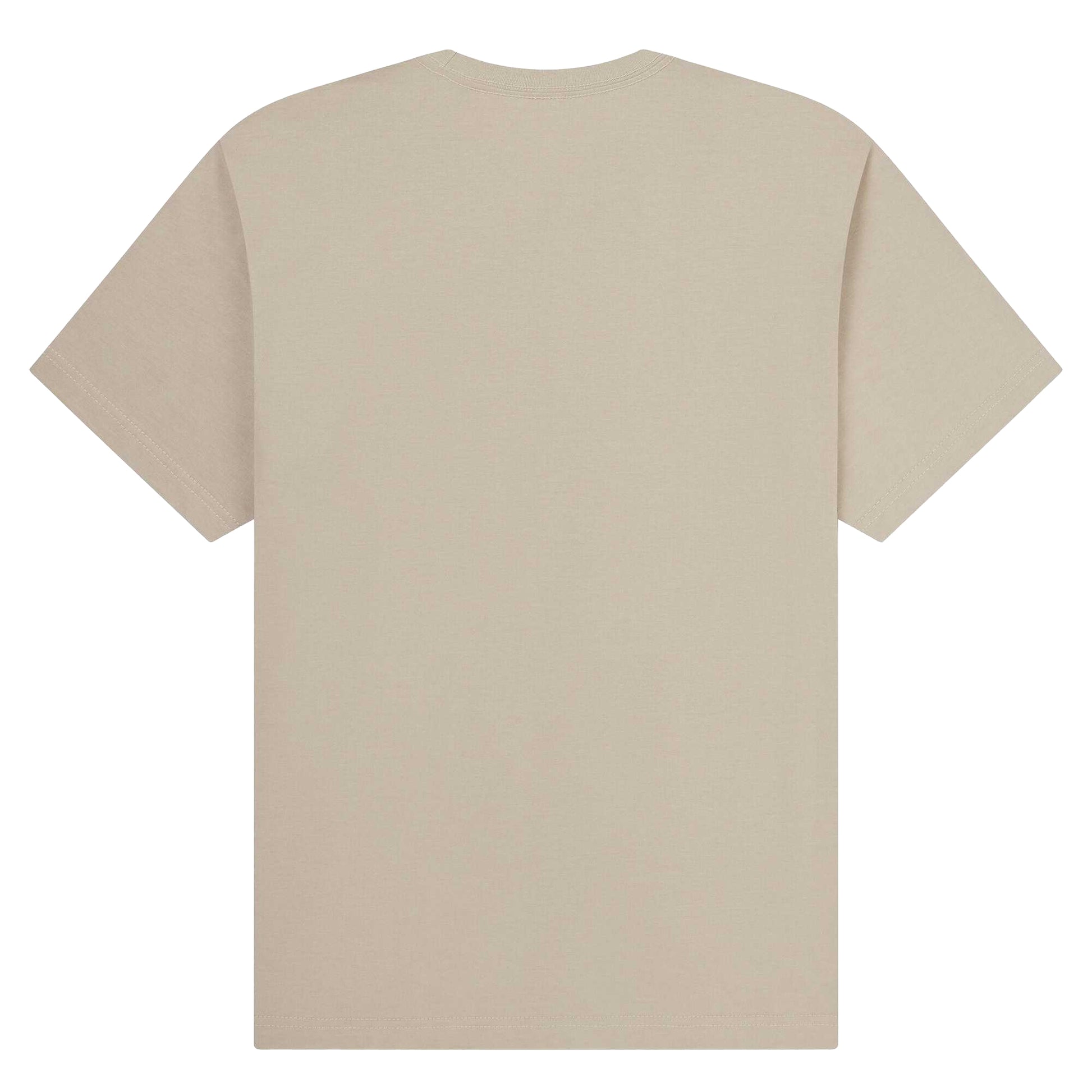 Sand - Back - UCC Label Free Collection Unisex Adult Organic Heavy T-Shirt