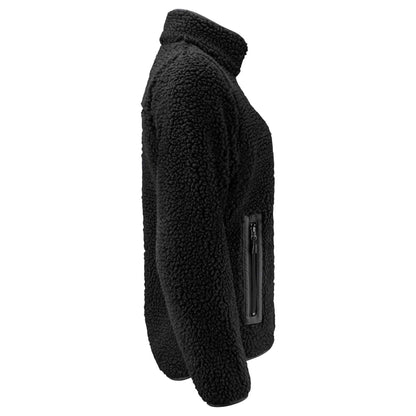 Black - Lifestyle - James Harvest Womens-Ladies Kingsley Sherpa Fleece Jacket