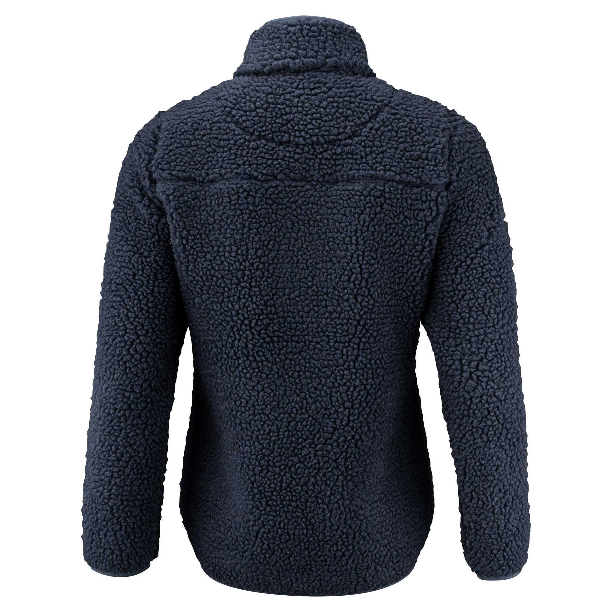Navy - Back - James Harvest Womens-Ladies Kingsley Sherpa Fleece Jacket