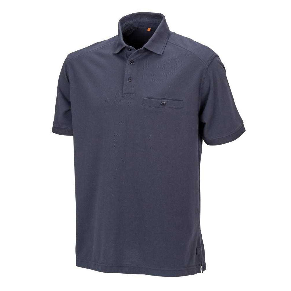 Navy - Front - WORK-GUARD by Result Mens Apex Polo Shirt