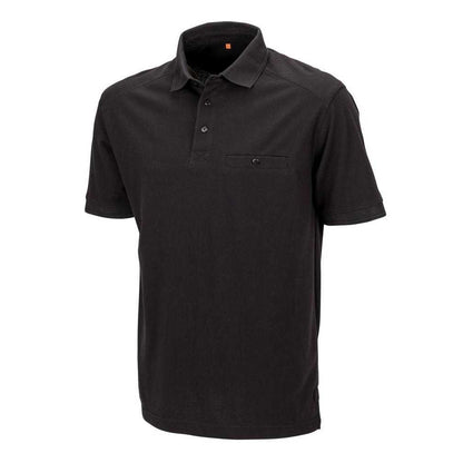 Black - Front - WORK-GUARD by Result Mens Apex Polo Shirt