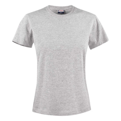 Grey Melange - Front - Printer Womens-Ladies Heavier Pro T-Shirt