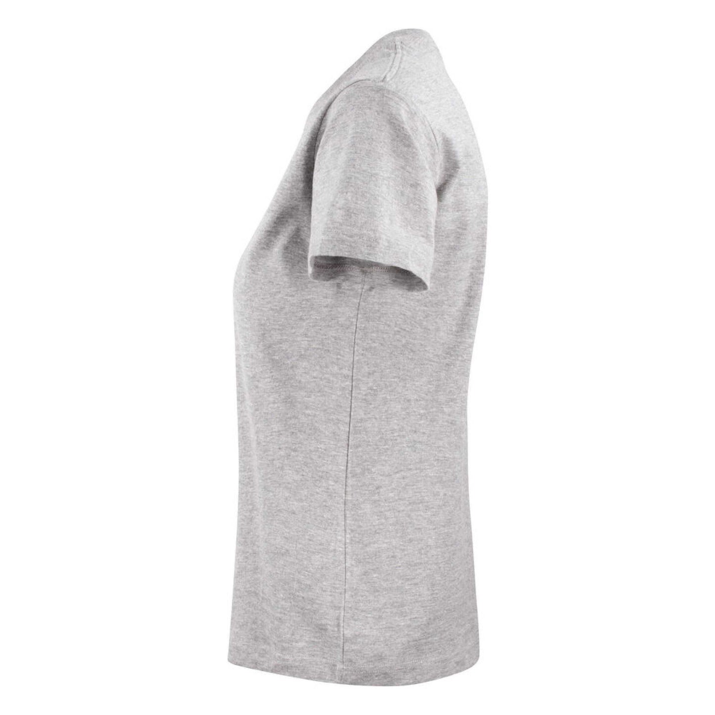 Grey Melange - Side - Printer Womens-Ladies Heavier Pro T-Shirt