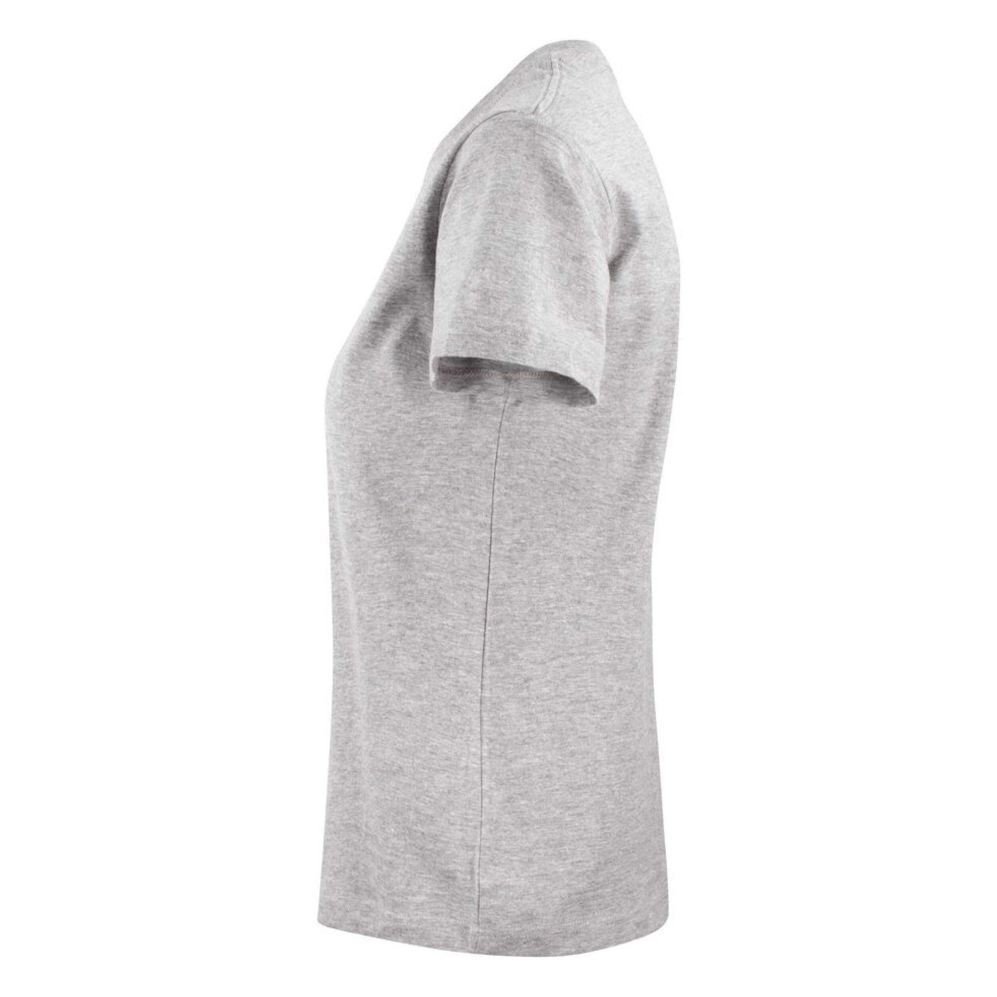Grey Melange - Side - Printer Womens-Ladies Heavier Pro T-Shirt