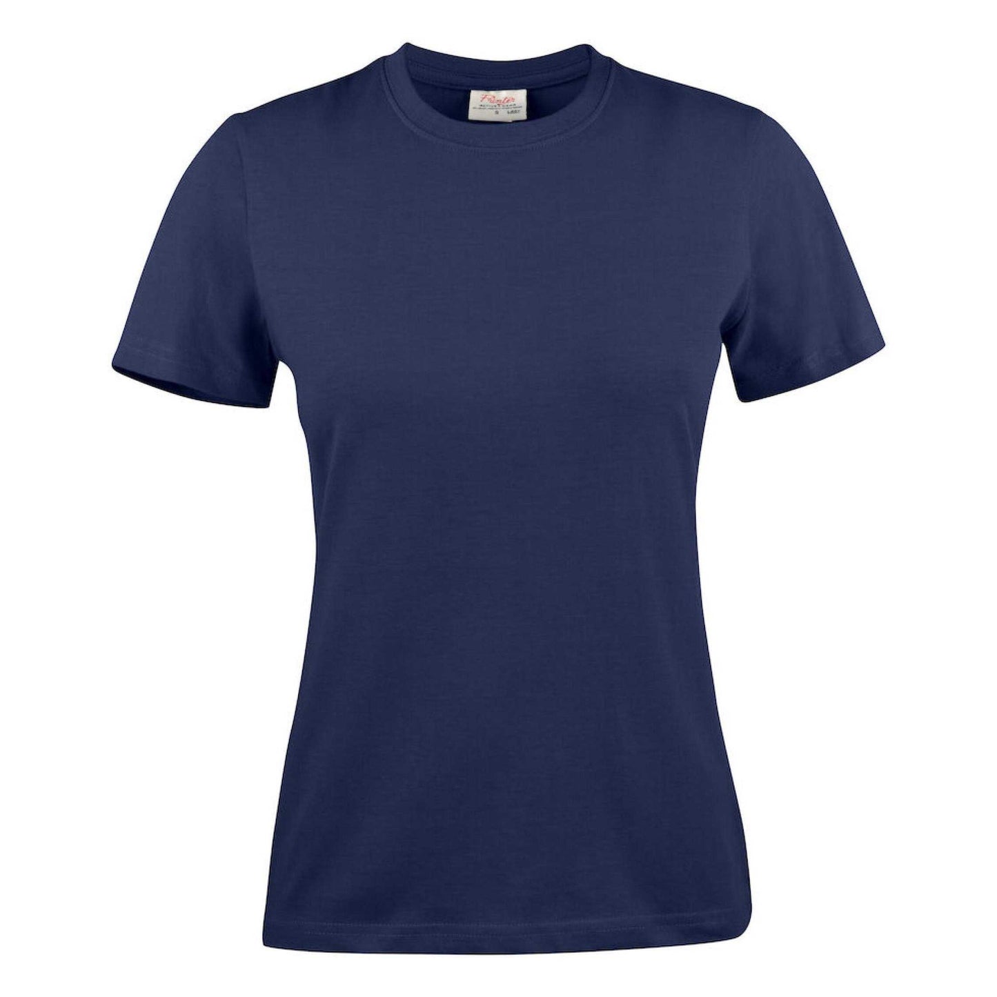 Navy - Front - Printer Womens-Ladies Heavier Pro T-Shirt