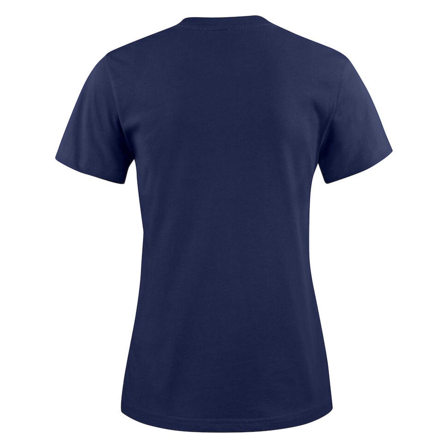 Navy - Back - Printer Womens-Ladies Heavier Pro T-Shirt
