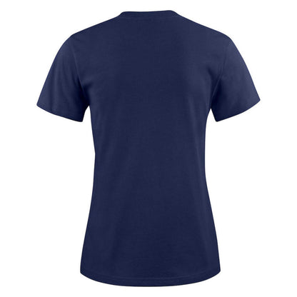 Navy - Back - Printer Womens-Ladies Heavier Pro T-Shirt