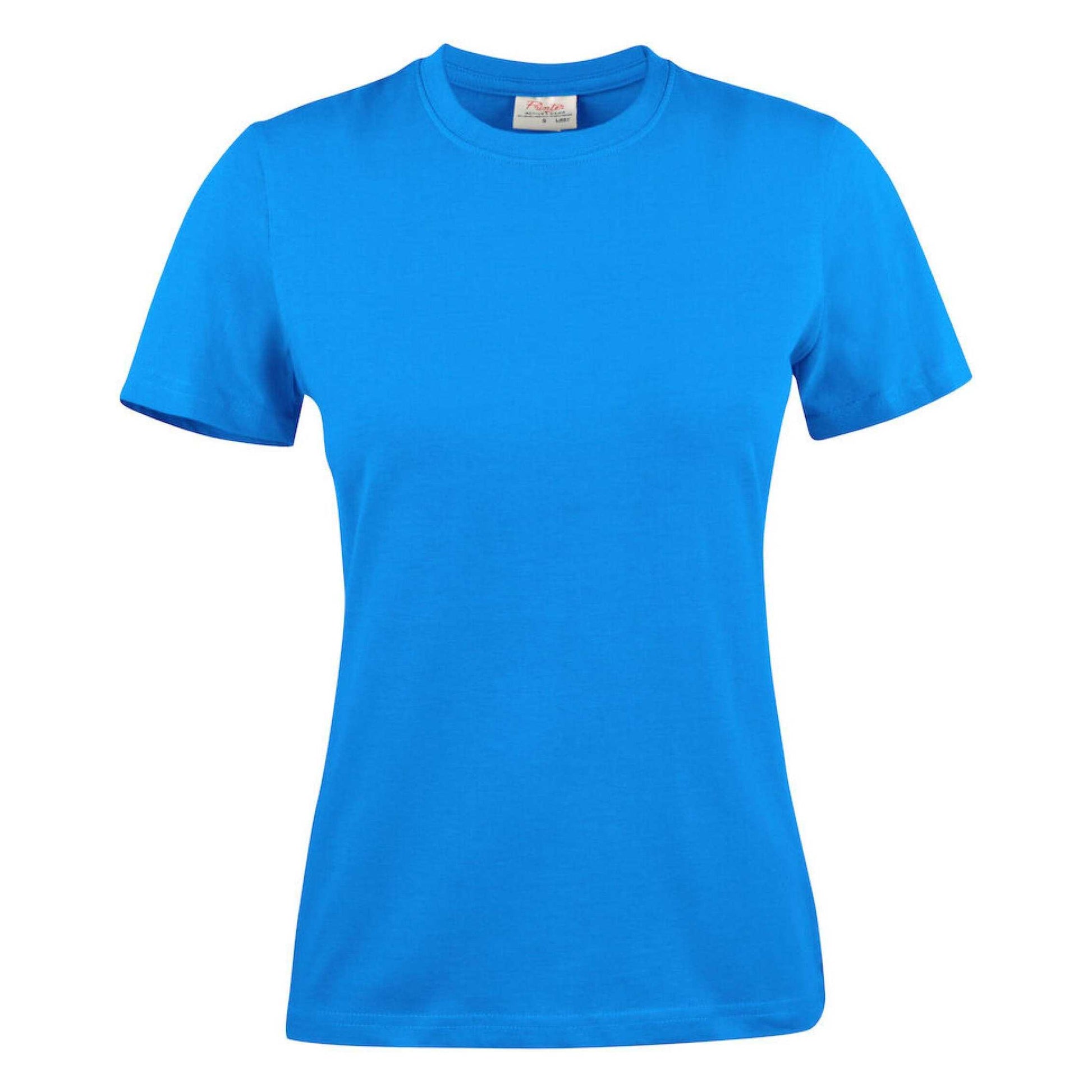 Ocean Blue - Back - Printer Womens-Ladies Heavier Pro T-Shirt