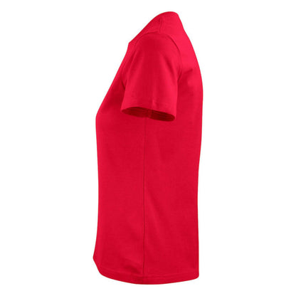 Red - Side - Printer Womens-Ladies Heavier Pro T-Shirt