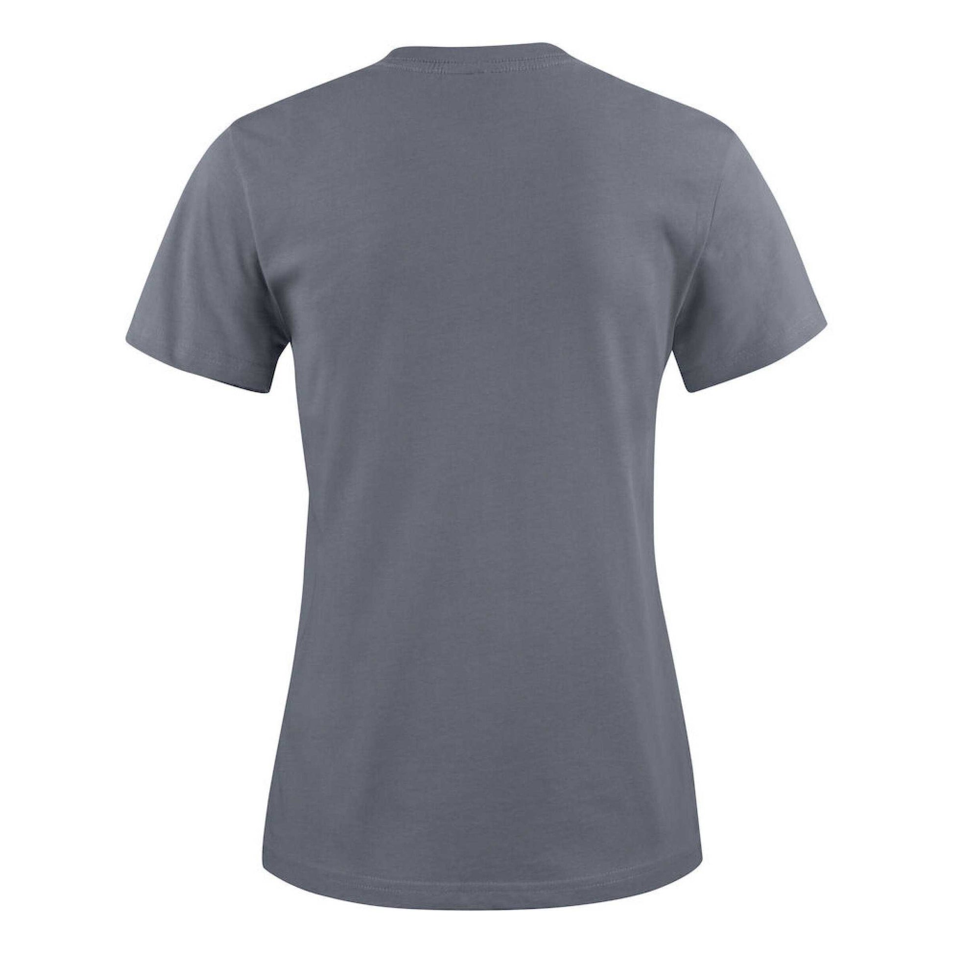 Steel Grey - Back - Printer Womens-Ladies Heavier Pro T-Shirt