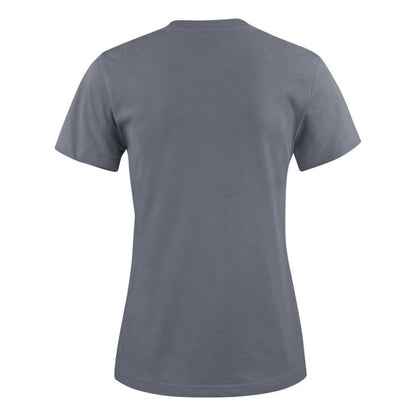 Steel Grey - Back - Printer Womens-Ladies Heavier Pro T-Shirt