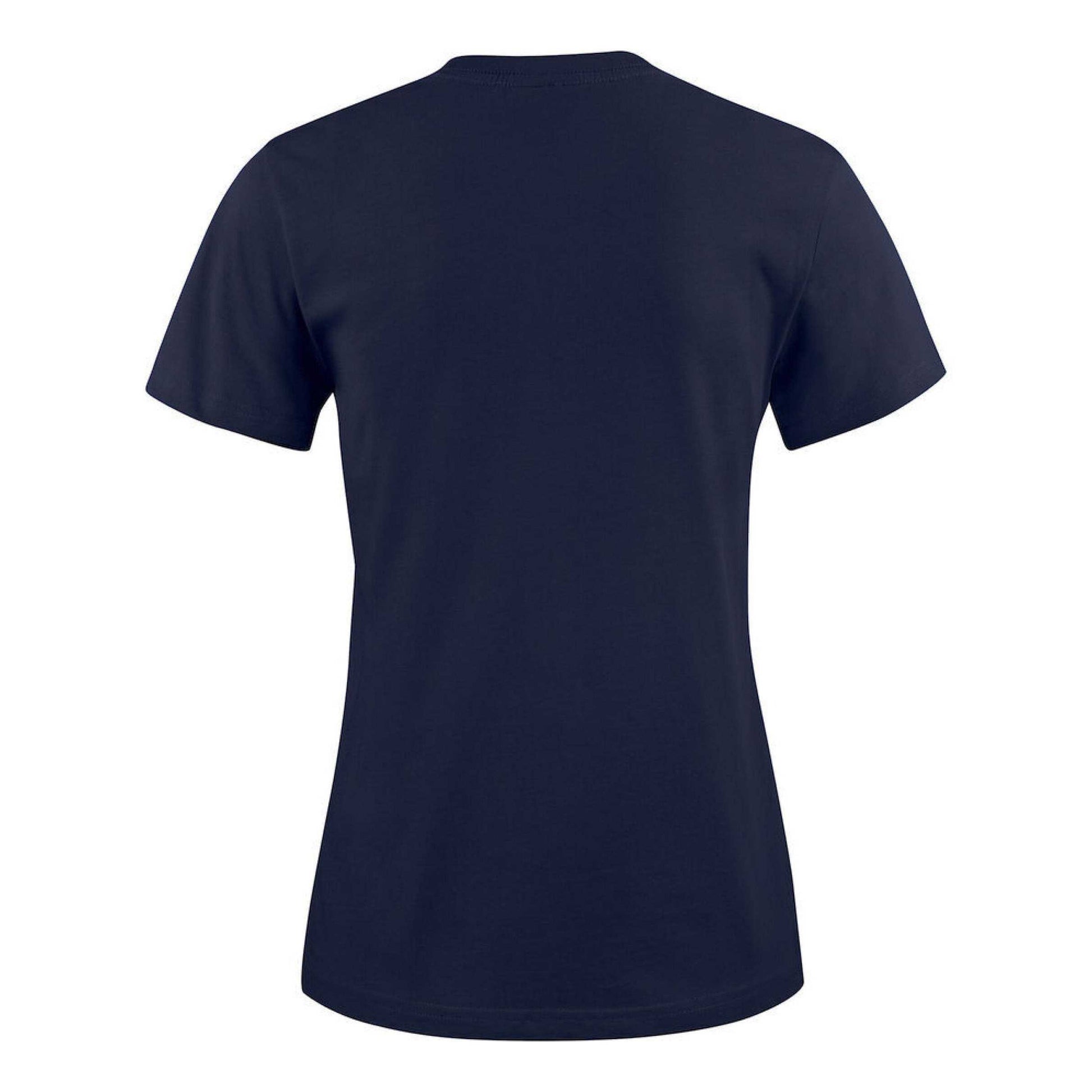 Dark Navy - Back - Printer Womens-Ladies Heavier Pro T-Shirt