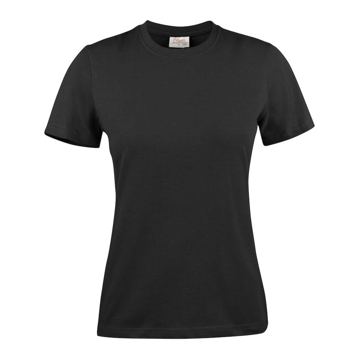 Black - Front - Printer Womens-Ladies Heavier Pro T-Shirt