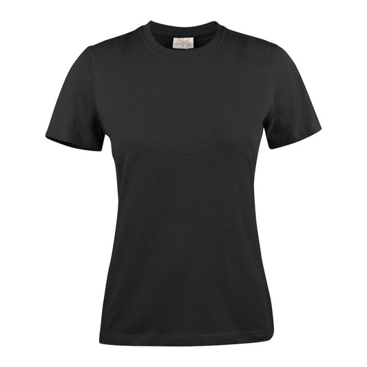 Black - Front - Printer Womens-Ladies Heavier Pro T-Shirt