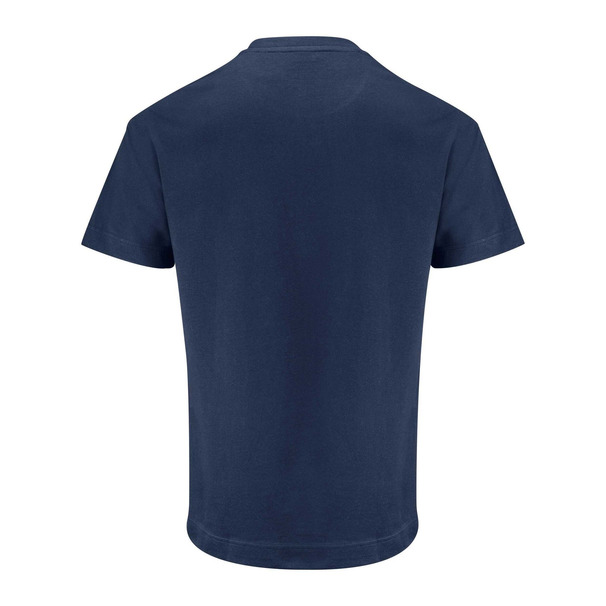 Navy - Back - James Harvest Unisex Adult Devons Pocket T-Shirt